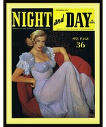 ORIGINAL Vintage 11x14 Framed Anita Ekberg 1954 Night and Day  Magazine ... - $79.19