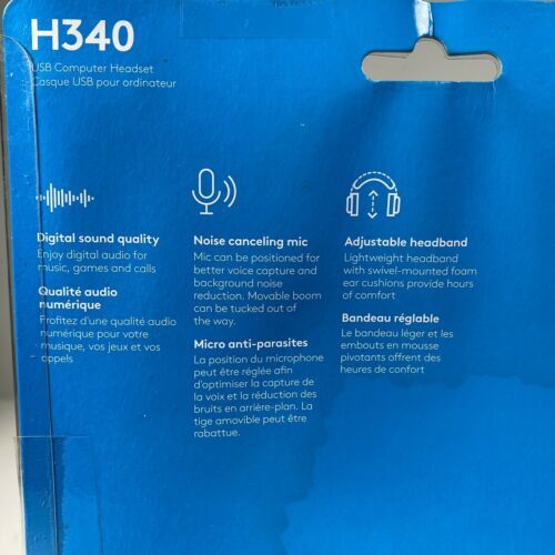 Casque USB Logitech H340 pour PC avec microphone anti-parasite