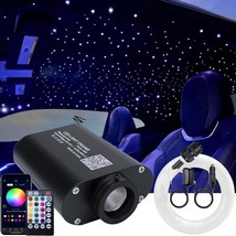 Azimom Bluetooth Car Use 16W Rgbw Fiber Optic Light Star Ceiling Kits Music Mode - £67.82 GBP