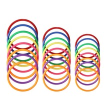 24Pcs Plastic Ring Toss Game Set Rings For Ring Toss For Kids Outdoor Ga... - £15.62 GBP