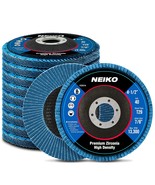 Neiko 11257A High Density Jumbo Premium Zirconia Flap Disc | 4.5&quot; x 7/8-... - £32.10 GBP