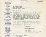 The Salvation Army Boys Club Letter Houston Texas 1976 Advisory Council  - £21.80 GBP
