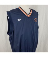 Vintage Reebok Pro Line Chicago Bears Sleeveless Windbreaker Vest Large ... - £22.90 GBP