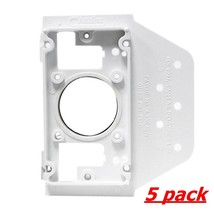 765568W Vaculine Plastic Mounting Plate 5 pack w/3/4&#39;&#39; Spigot for 2x4 - £11.70 GBP