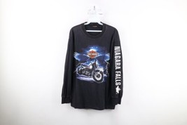 Vintage Y2K 2000 Harley Davidson Mens Large Faded Lightning Long Sleeve T-Shirt - £55.34 GBP