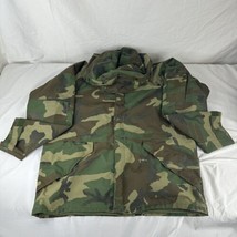 US GI Military Cold Weather Woodland Camouflage Jacket/Parka Sz Large Regular - £127.38 GBP
