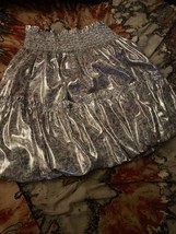 FREE PEOPLE Adorable Peony Floral Satin Bubble  Skirt Size  SP - $19.80