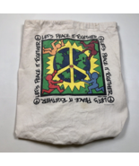 Vintage Let&#39;s Peace it Together Keith Haring Karen Perez Bag 93 Human-i-... - £62.31 GBP