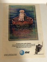 1992 AT&amp;T Cordless Telephone Vintage Print Ad pa27 - $7.91