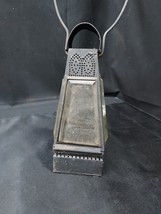 Rare 1800s Punched Tin Lantern Lamp - Hung at Acton Tavern Massachusetts  - $99.99