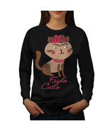 Frida Kahlo Cat Jumper Funny Women Sweatshirt - £15.04 GBP