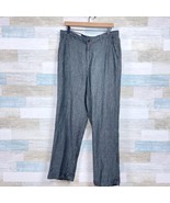 Orvis Linen Walking Pant Gray Flat Front Cuffed Lightweight Trouser Mens... - £38.93 GBP
