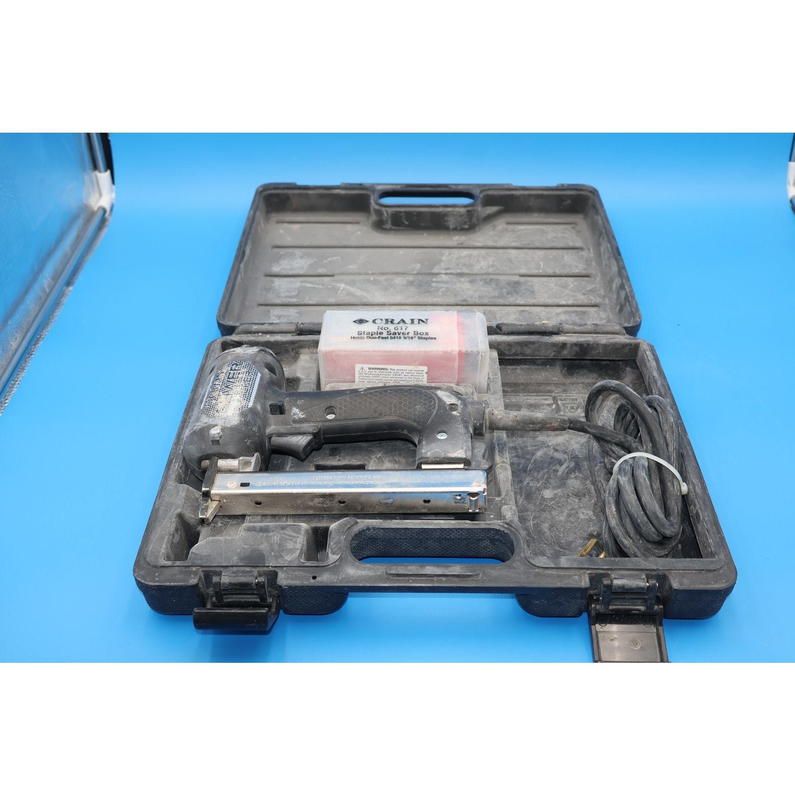 Crain No. 635 Power Tacker, Electric Carpet Flooring Stapler - $129.99