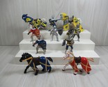 Papo Fantasy Castle Kings Knights Horses Figures lot 10 pc - $29.69