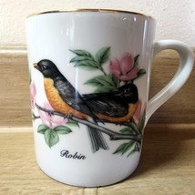 Vintage John James Audubon Porcelains 1985 Robin Bird Gold Trim Coffee T... - €8,10 EUR