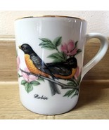 Vintage John James Audubon Porcelains 1985 Robin Bird Gold Trim Coffee T... - €8,11 EUR