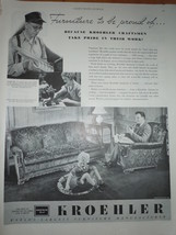 Vintage Kroehler Furniture Magazine Advertisements 1937 - $8.20 CAD