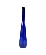 Unusual Collectible VERY Tall 18 7/8&quot; Cobalt Blue Glass Bottle - Estate ... - £61.01 GBP