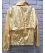 L.L. Bean Yellow Gold Raincoat Windbreaker Women’s XL Full Zip Roll Up H... - £20.24 GBP