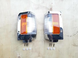 Chrome Corner Light Side Signal Lamp For Nissan D21 Pickup 1990-97 LH+RH... - $32.22