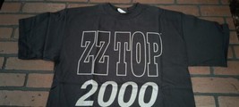 Zz Top - 1999 Vintage Millennium Tour Argento con Glitter T-Shirt ~ L - £19.88 GBP