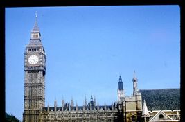 35 mm color slide * 1950's travel to England HOUSE of PARLIAMENT BIG BEN - $5.50