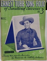 ERNEST TUBB / ORIGINAL 1944 SONG FOLIO / SOUVENIR PROGRAM - VG CONDITION - £15.40 GBP