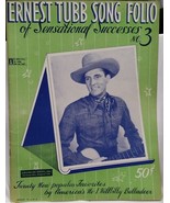 ERNEST TUBB / ORIGINAL 1944 SONG FOLIO / SOUVENIR PROGRAM - VG CONDITION - $20.00