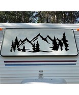Mountain Forest Scene V9 - Camper RV Graphics Travel Trailer - Die Cut S... - £9.33 GBP+