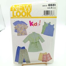 Vintage Sewing PATTERN New Look 6931, Kids Easy 2002 Sleepwear and Robe ... - £9.12 GBP