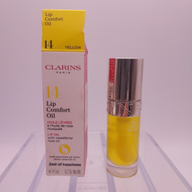 Clarins Lip Comfort Oil with Sweetbriar Rose Oil 0.2oz 14 YELLOW - £16.84 GBP