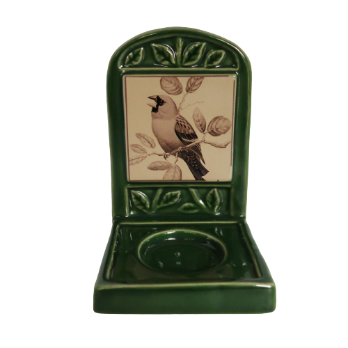 2007 National Geographic Society Ceramic Bird Sparrow Candle Holder Bookend - $19.99
