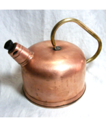 Vintage Copper Tea Kettle Brass Handle 48oz 4-w - €37,99 EUR