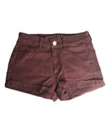 American Eagle Short Shorts Womens 4 Red Maroon Denim Super  Super Stretch - €6,84 EUR
