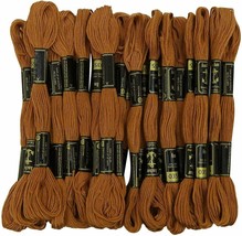 Anchor Stranded Cotton Threads Hand Embroidery Thread Cross Stitch Floss Brown - £9.97 GBP