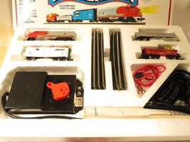 BACHMANN N SCALE - 24300 SANTA FE HIGH-BALLER FREIGHT SET- LN- BXED - B2 - $61.70
