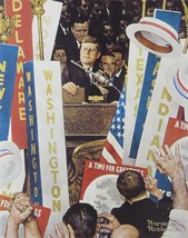 Norman Rockwell - &quot;A time for Greatness&quot; (John F Kennedy) - Framed Pictu... - £47.16 GBP