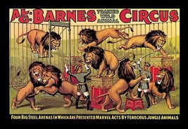 Al G. Barnes Trained Wild Animal Circus - Art Print - $21.99+