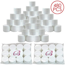 480 Pcs 7G White Cosmetic Empty Jar Pot Eyeshadow Makeup Face Cream Lip Balm 7Ml - £90.03 GBP