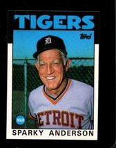 1986 Topps #411 Sparky Anderson Nmmt Tigers Mg Hof - £2.72 GBP