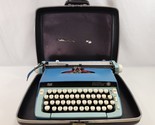 1977 Smith Corona Sterling Manual Typewriter BLUE Portable w/ Case - $120.75