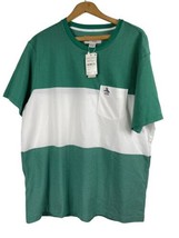 Penguin Munsingwear T Shirt XL New Rugby Stripe Mens Green White Classic... - $42.83