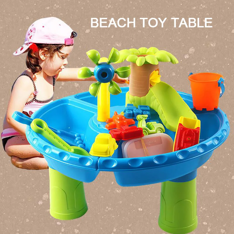 Large Children&#39;s Beach Toy Table - Baby Indoor and Outdoor Water and Sand - £45.62 GBP+