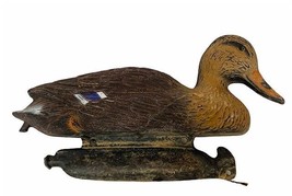 Duck Decoy vtg Mallard bird 14&quot; canvasback hunter Carry Lite Sport Flamb... - £30.92 GBP