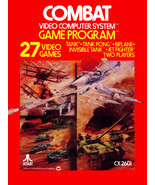 Video Game Cover Poster - Atari 2600 - Combat (1978) Canvas Art 18&quot; x 24&quot;  - $43.65 CAD