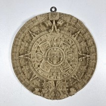 Vintage Mayan Aztec Calendar Wall Hanging Plaque 7” Diameter Circular Wa... - $278.46 MXN