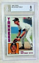 1984 Topps Don Mattingly #8 Baseball Card BGS 8 NEAR MINT-MINT Cert #000... - £28.54 GBP