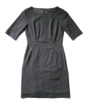 Tahari by Arthur S. Levine ASL Charcoal Gray Seamed A-Line Dress 2 - £9.34 GBP