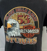 Vintage Harley Davidson T Shirt Single Stitch Biker Trucker Eagle Large USA 90s - £47.17 GBP