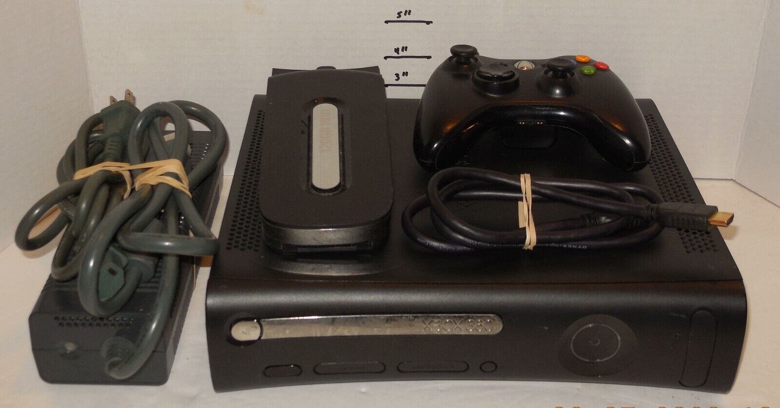 Microsoft Xbox 360 Matte Black Video Game Console System 100 complete 120GB HD